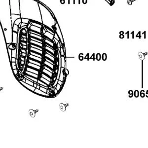 64400-LGE5-E00-N1R UNDER COWL (Black) — diagram cutout