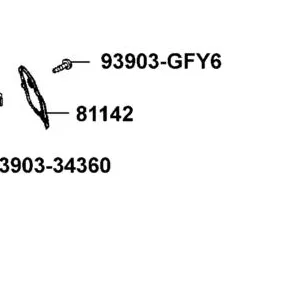 81142-LGE5-E00-N1R LID RAD MAINT (Black) — diagram cutout