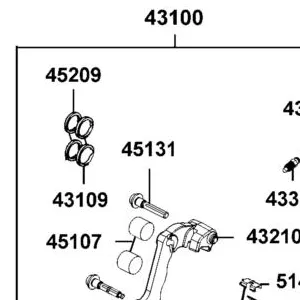 45131-LGE5-E00 PIN BOLT — diagram cutout