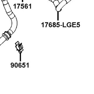 17685-LGE5-M30 TUBE FUEL PUMP — diagram cutout