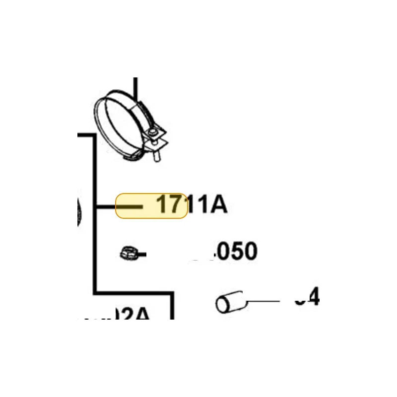 1711A-LGF9-E00 PIPE ASSY. INLET — diagram cutout