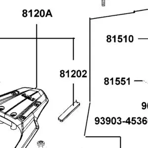 81202-LGE5-E00-NYP COVER L CARRIER — diagram cutout