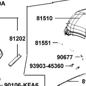 81551-LGE5-E00 PIN — diagram cutout