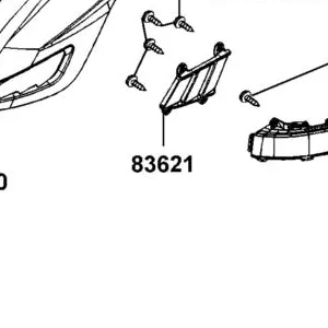 83621-LGE5-E00-J1P GRID L SIDE COVER — diagram cutout
