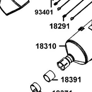 18310-LGE5-M30 MUFFLER COMP EXHAUST — diagram cutout