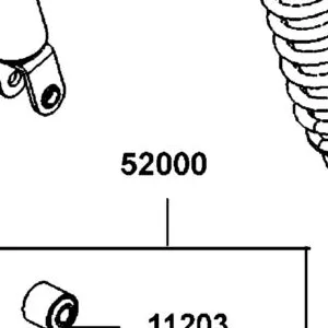 52000-LGE5-E00-NYA FORK ASSY RR — diagram cutout