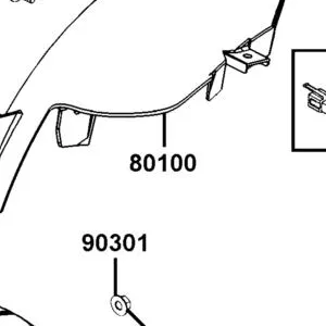 80100-LGE5-E00-N1R FENDER RR TIRE (Black) — diagram cutout