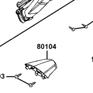 80104-LGE5-E00-N1R COVER LIGHT ASSY LICENSE (Black) — diagram cutout