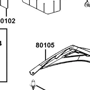 80105-LGE5-M30-N1R FENDER RR (Black) — diagram cutout