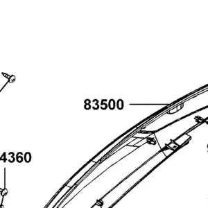 83500-LGE5-E00-JEP COVER R BODY — diagram cutout