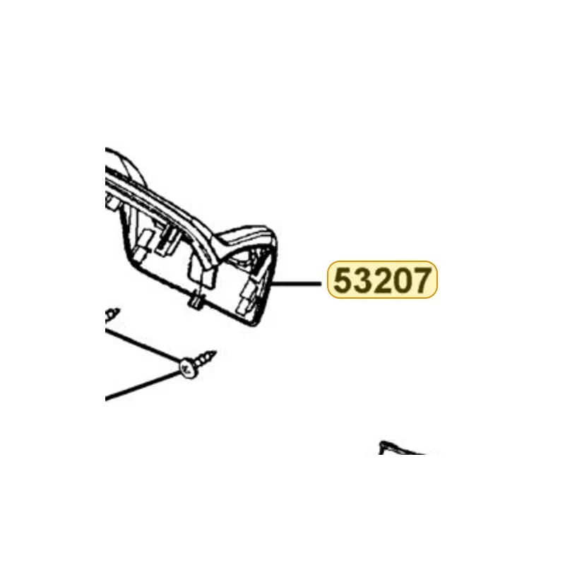 53207-LGE5-E00-N1P MATER COVER RR HANDLE — diagram cutout