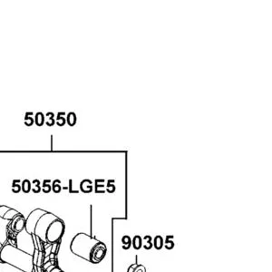 50350-LGE5-E00 HANGER ASSY ENG — diagram cutout