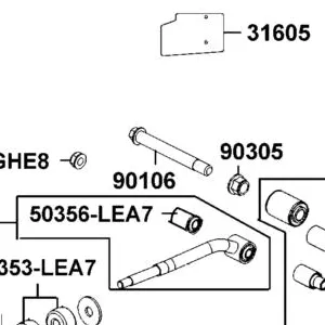 50356-LGE5-E00 BUSH OUTER ENG HANGER — diagram cutout
