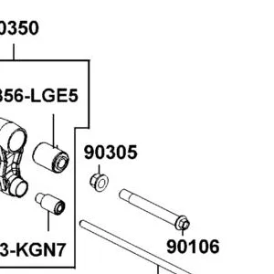 50358-LGE5-E00 BUSH INNER ENG HANGER — diagram cutout
