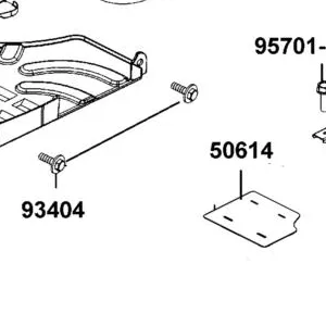 50614-LGE5-E00 PLATE UNDER COVER — diagram cutout