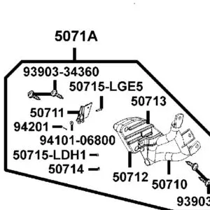 50713-LGE5-E00 RUBBER R RR STEP — diagram cutout