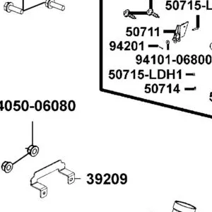 50714-LGE5-E00 PIN LOCK — diagram cutout