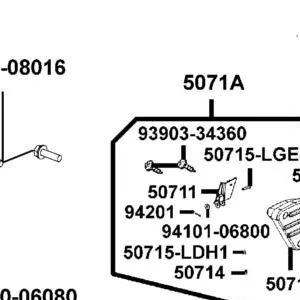 5071A-LGE5-E00-J1P BAR R ASSY RR STEP — diagram cutout
