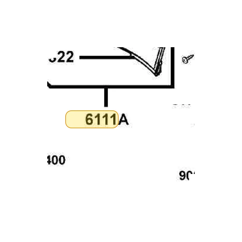 6111A-LGE5-E00-N1R FENDER ASSY FR INNER (Black) — diagram cutout
