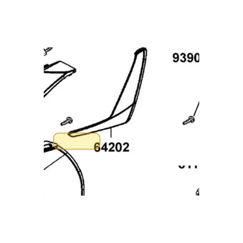 64202-LGE5-E00-N1P COVER L FR SIDE — diagram cutout