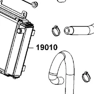 19010-LGE5-E00 RADIATOR COMP — diagram cutout