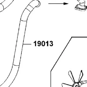 19013-LGE5-E00 HOSE WATER INLET — diagram cutout