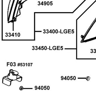 33450-LGE5-M30 WINKER ASSY LH FR — diagram cutout