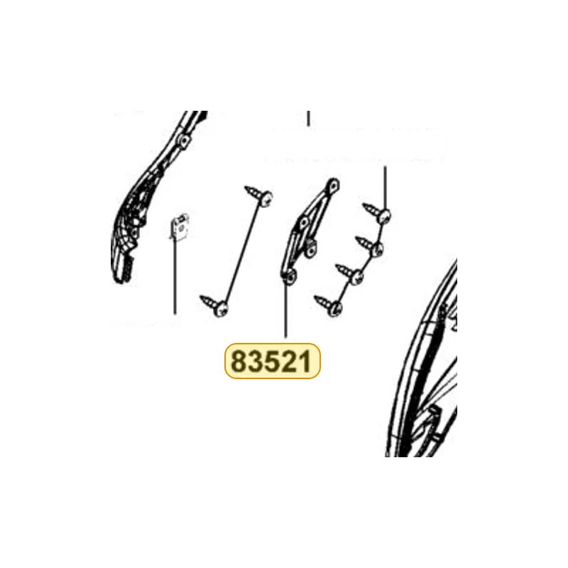 83521-LGE5-E00-NYP GRID R SIDE COVER — diagram cutout