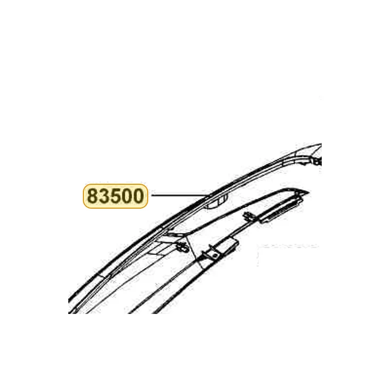 83500-LGE5-E00-N1P COVER R BODY (Mat White) — diagram cutout