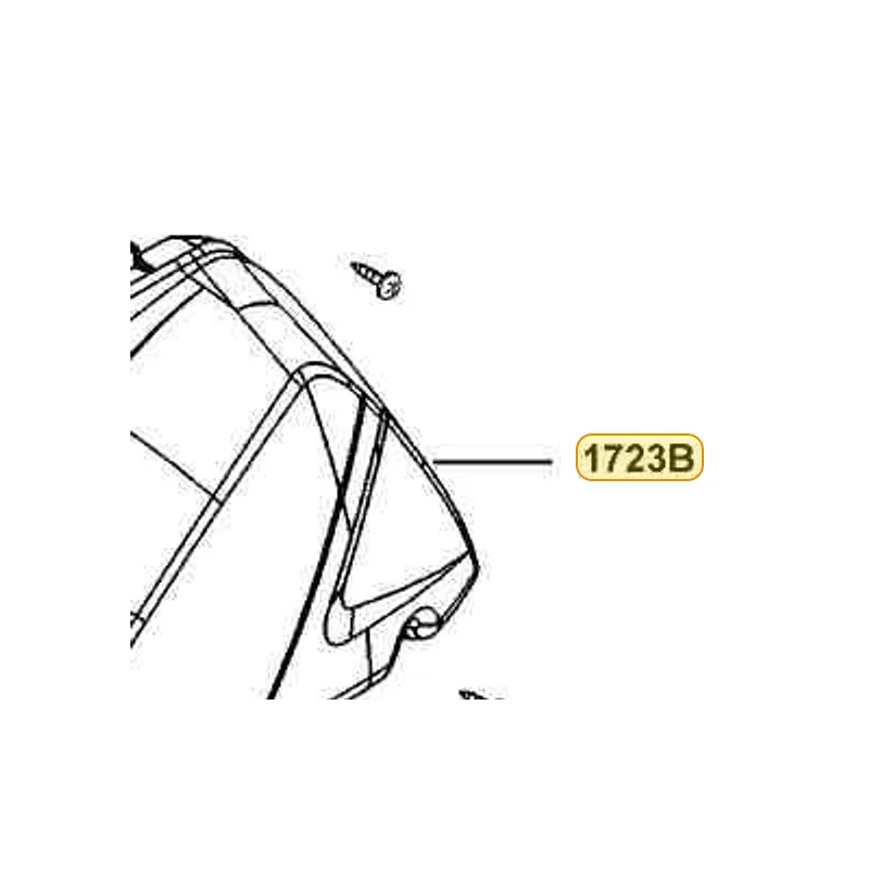 1723B-LGE6-E00 COVER COMP AIR/C — diagram cutout