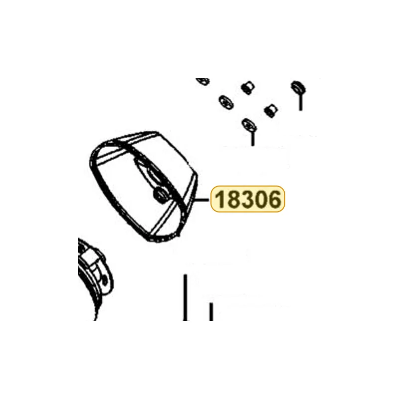 18306-LGE6-E00-NEP TAIL CAP. MUFFLER — diagram cutout