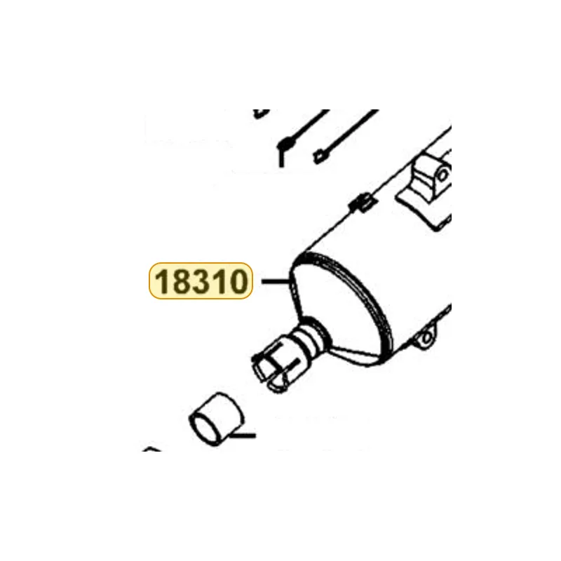 18310-LGE6-M30 MUFFLER COMP EXHAUST — diagram cutout