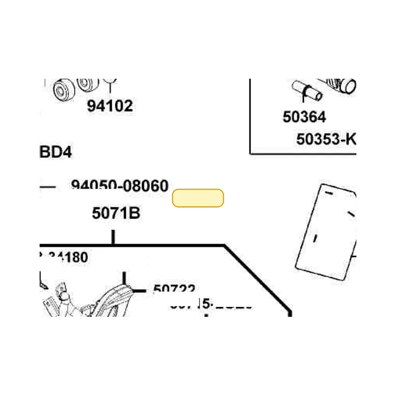 5071B-LGE5-E00-NYP BAR L ASSY RR STEP — diagram cutout