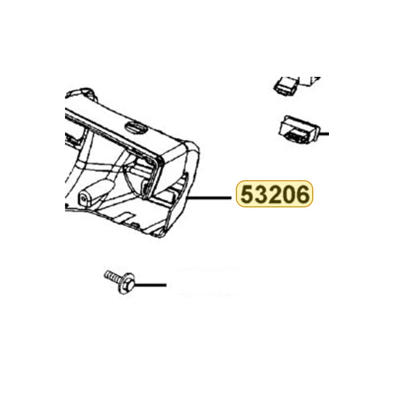 53206-LGE5-E00-X3P COVER, RR HANDLE — diagram cutout