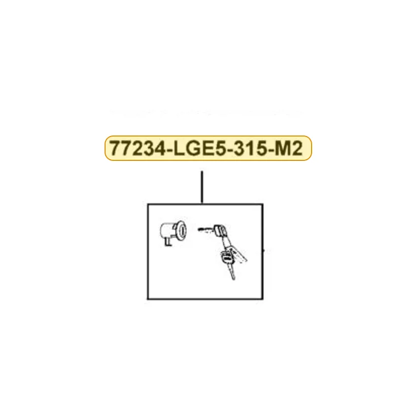 77234-LGE5-315-M2 LOCK ASSY RR BOX — diagram cutout
