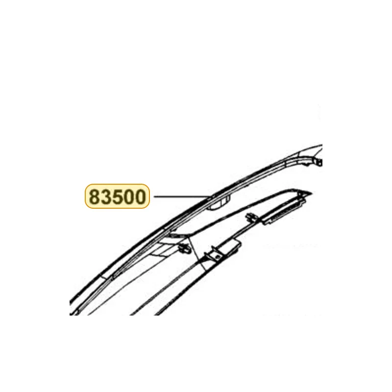 83500-LGE5-E00-X3P COVER R BODY (Mat White) — diagram cutout