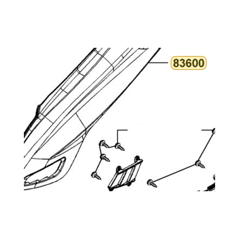83600-LGE5-E00-X3P COVER L BODY — diagram cutout
