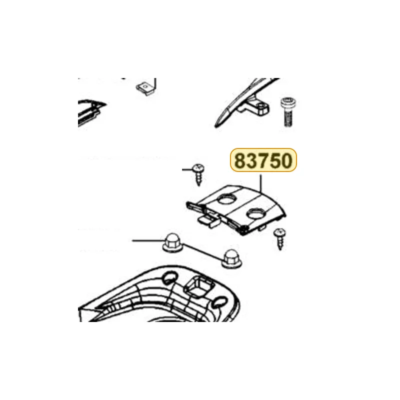 83750-LGE5-E00-X3P COVER RR CENTER — diagram cutout