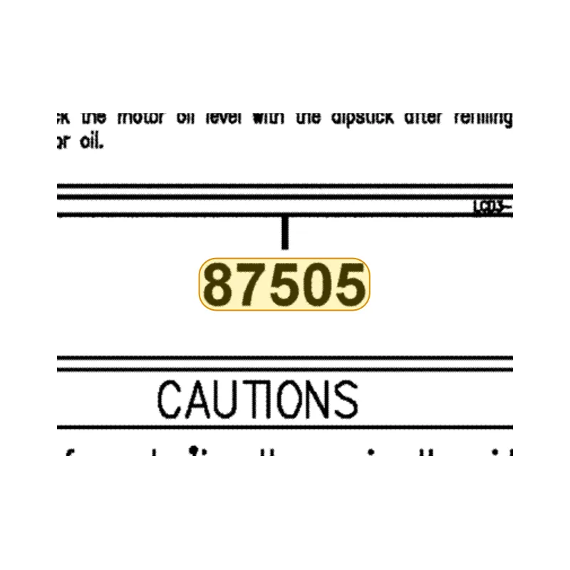 87505-LCD3-E00-T01 LABEL TIRE **T01 C.P.N. — diagram cutout