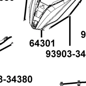 64301-AEB9-E00-35P COVER FR — diagram cutout