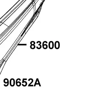 83600-AEB9-E00-J1P COVER L BODY — diagram cutout