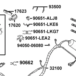 90651-LEA2-C00 CLIP TUBE — diagram cutout