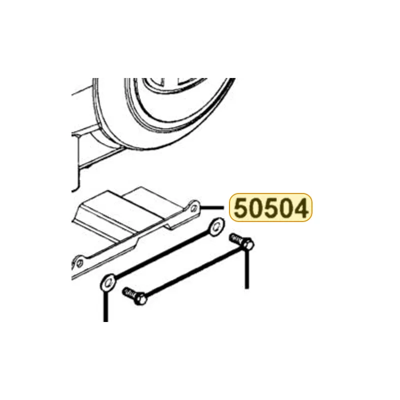50504-LDH1-E00 STAY COMP MAIN STAND STOPPER — diagram cutout
