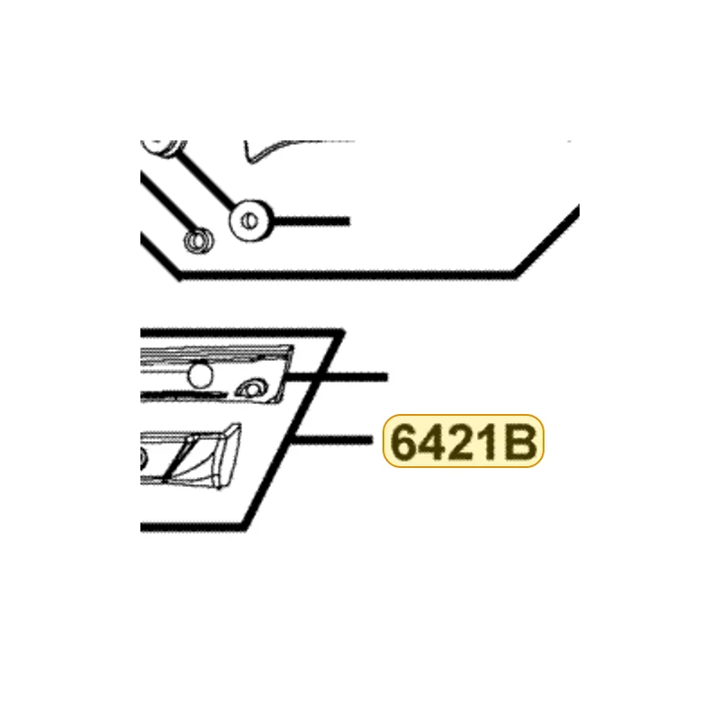 6421B-LDH1-E00 COVER ASSY VISOR OUT — diagram cutout