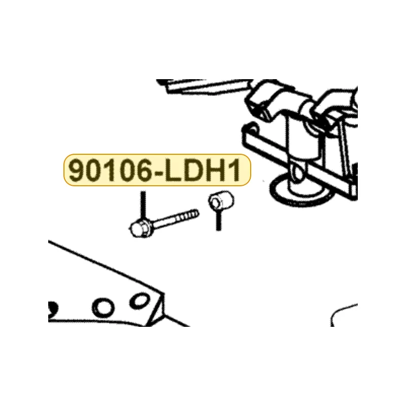 90106-LDH1-E00 BOLT FLANGE 10*80 — diagram cutout
