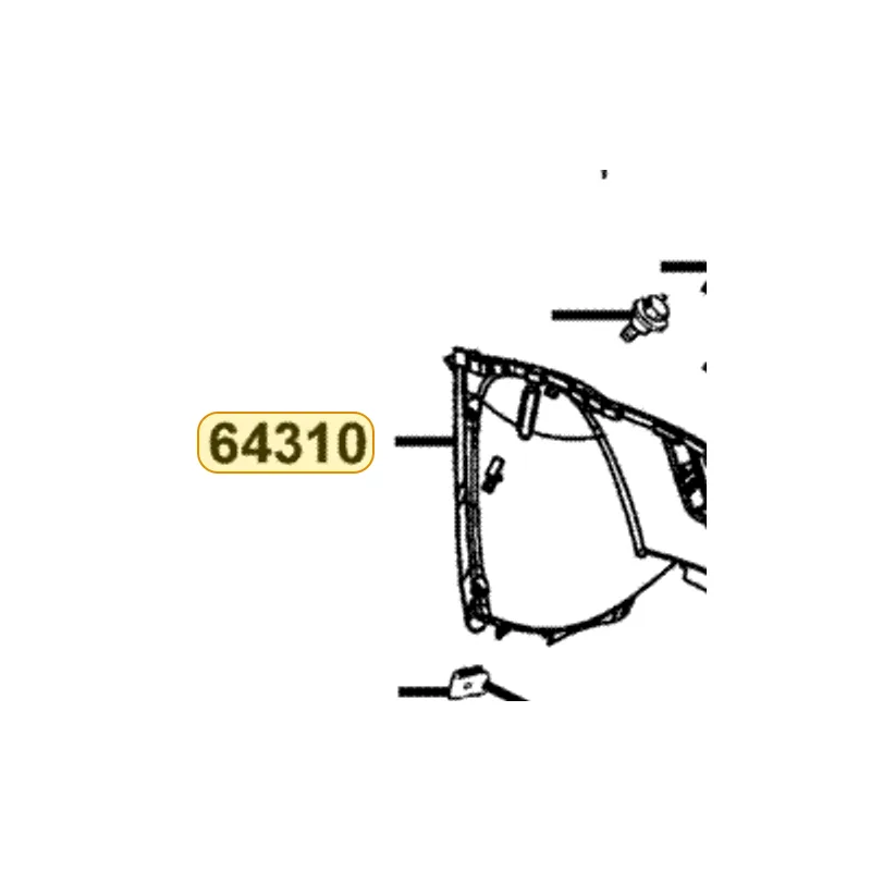 64310-LDH1-E00-N1R FLOOR PANEL (Black) — diagram cutout