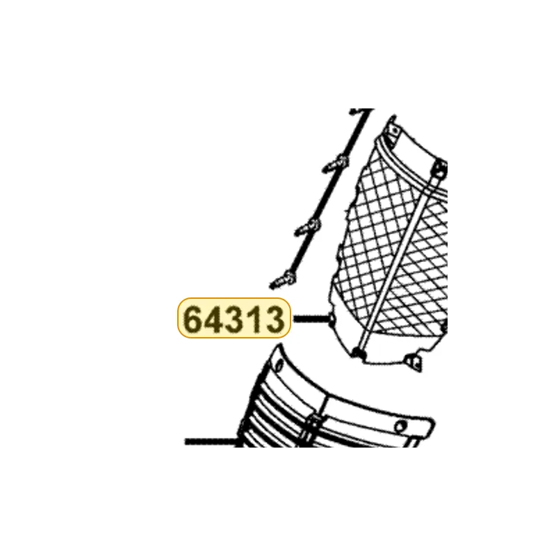 64313-LDH1-E00-N8S GRID FR COVER INNER — diagram cutout