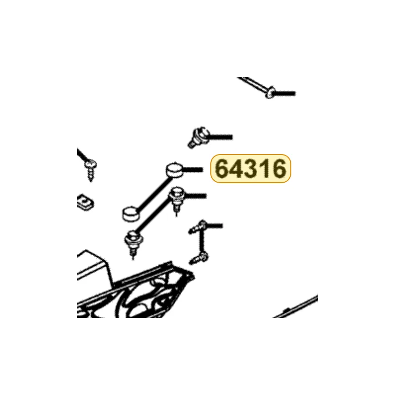 64316-LDH1-E00 PLUG FLOOR — diagram cutout