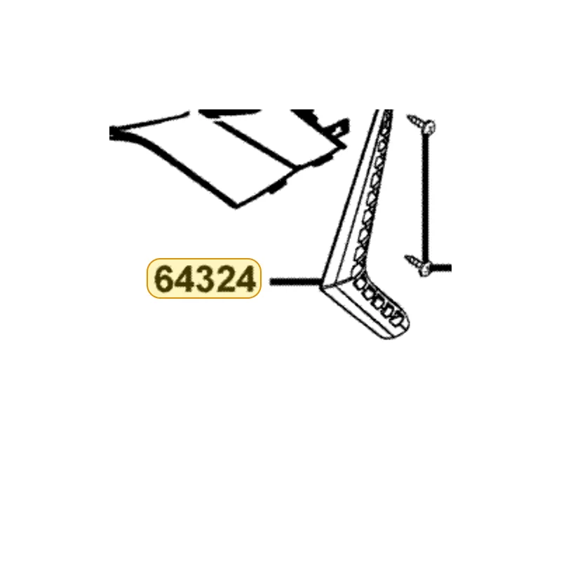 64324-LDH1-E00-N1R COVER AIR OUTER L (Black) — diagram cutout