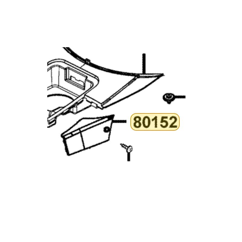 80152-LDH1-E00-N1R COVER L MAINT (Black) — diagram cutout